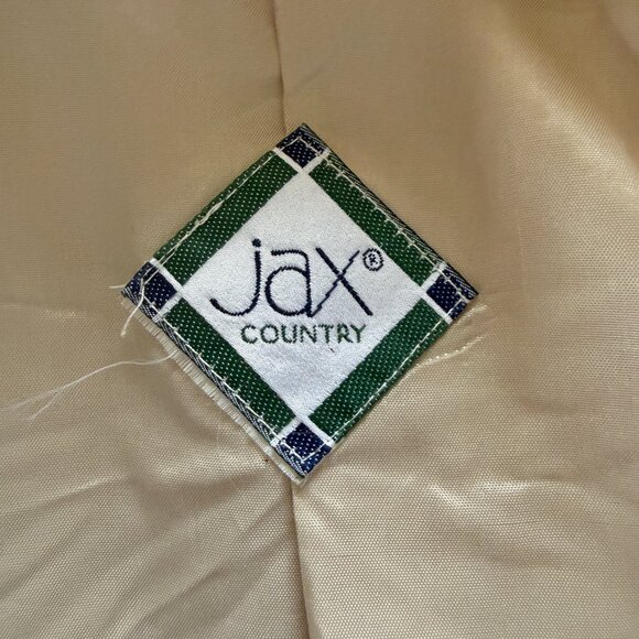 Jax Country fully lined long sleeve collared button down beige blazer jacket - Picture 8 of 8